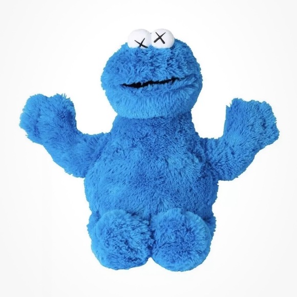 Authentic Kaws x Sesame Street Uniqlo Plush Cookie Monster